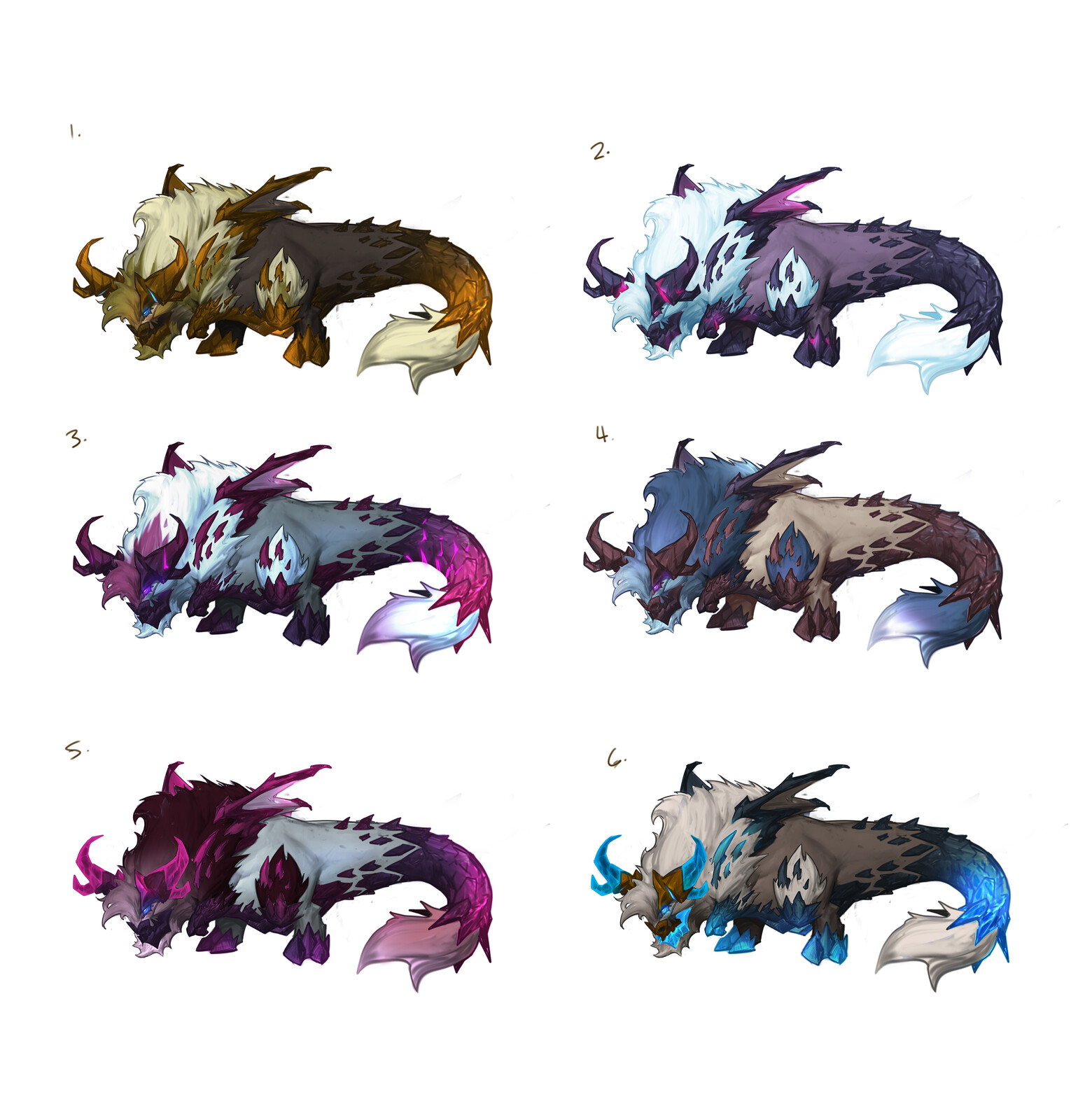 A bunch of color options