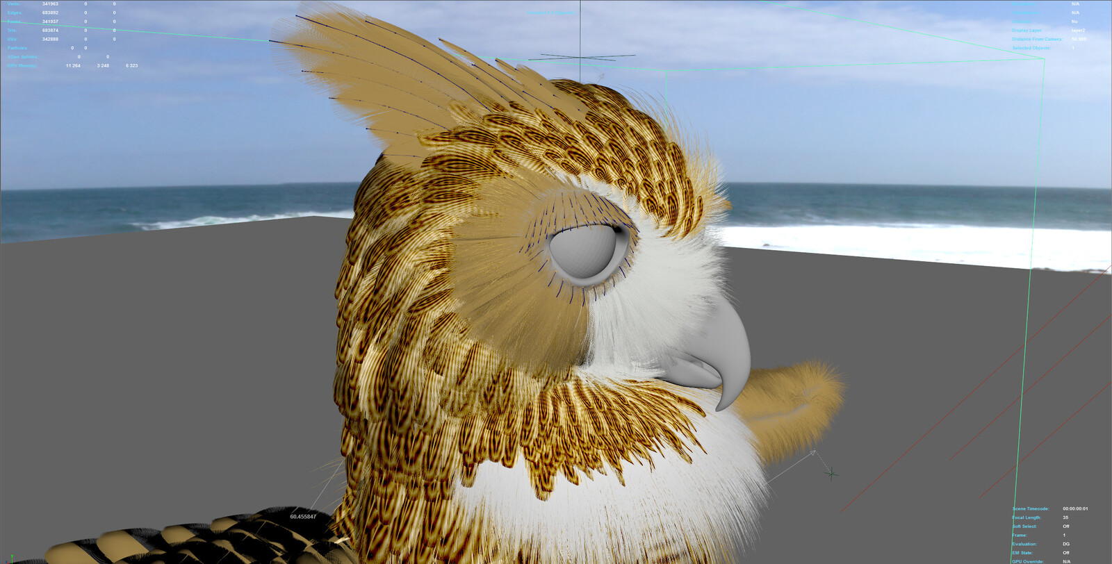 This method in action with feathers