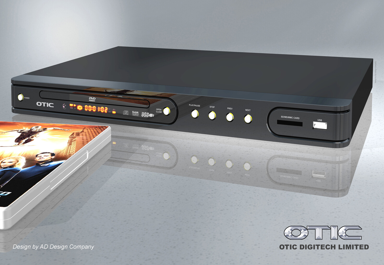 💎 Stand-Alone DVD Player | Design by Leung Chung Kwan on 2007 💎
Brand Name︰OTIC | Client︰OTIC Limited