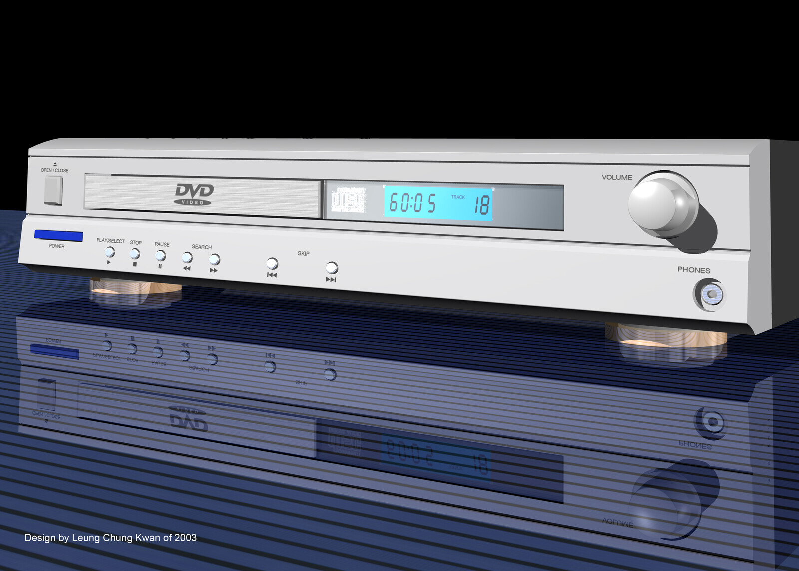 💎 Stand-Alone DVD Player | Design by Leung Chung Kwan on 2003 💎