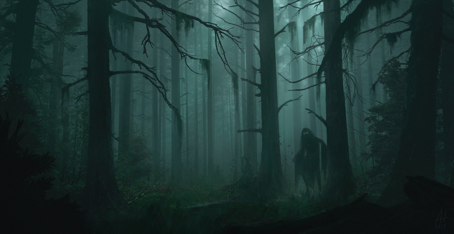 Ancient forest, by Anton Holmqvist : ImaginaryForests