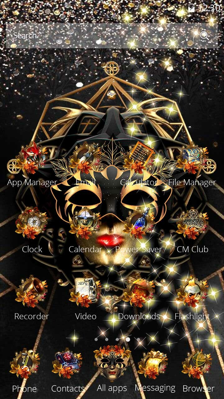 Rucha Rane - Gold Black Masquerade Mask Lady Wallpaper