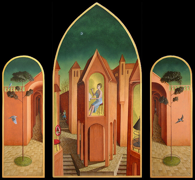 "Three Destinies" - triptych
Oil on panel