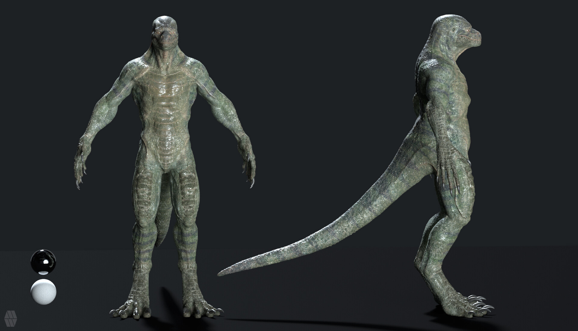 Artstation Lizard Man Personal Project Marcus Whinney