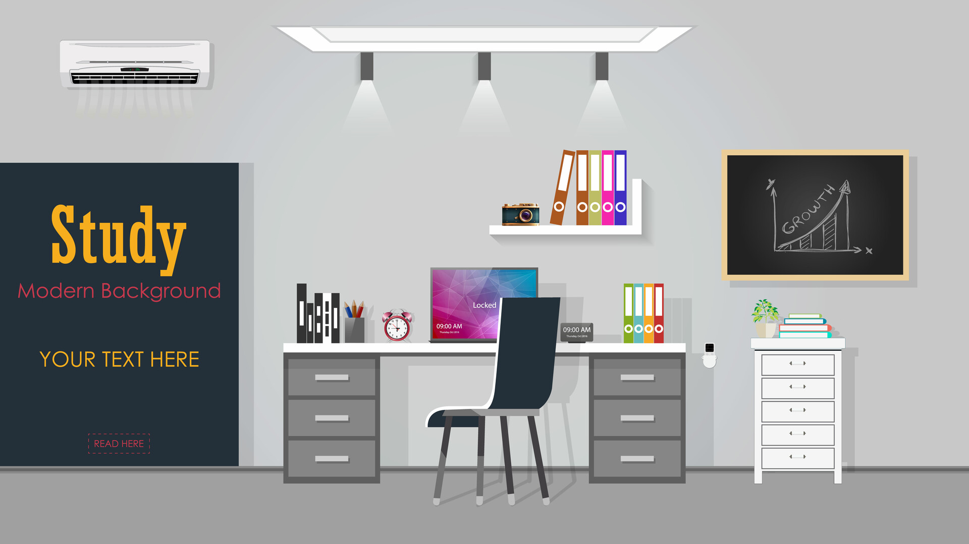 ArtStation - Study Room Background