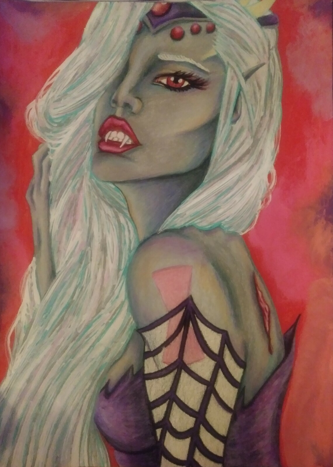 some detail in her hair