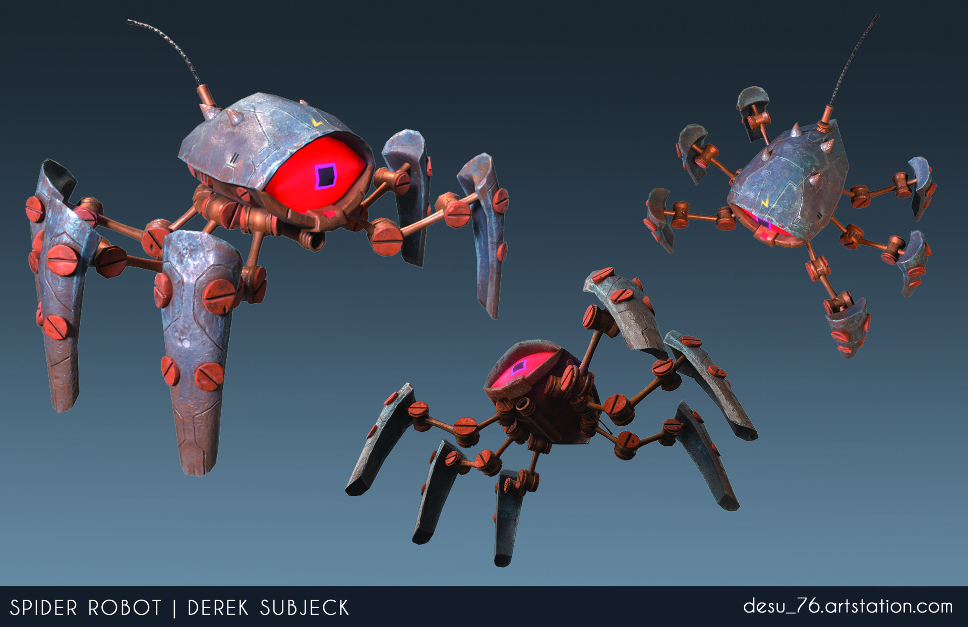 Artstation Spider Robot Derek Subjeck