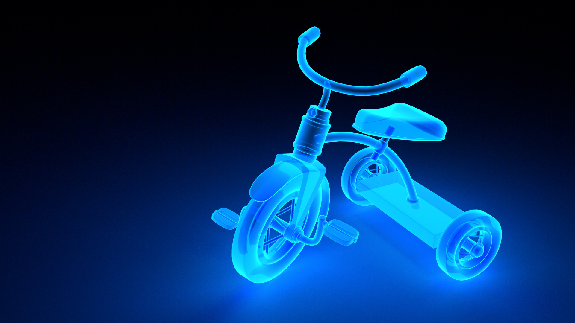 Neon tricycle shop