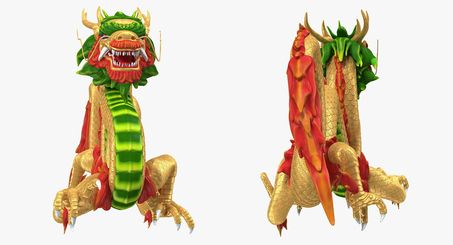 ArtStation - 3D Model - Chinese Dragon - Downloadable