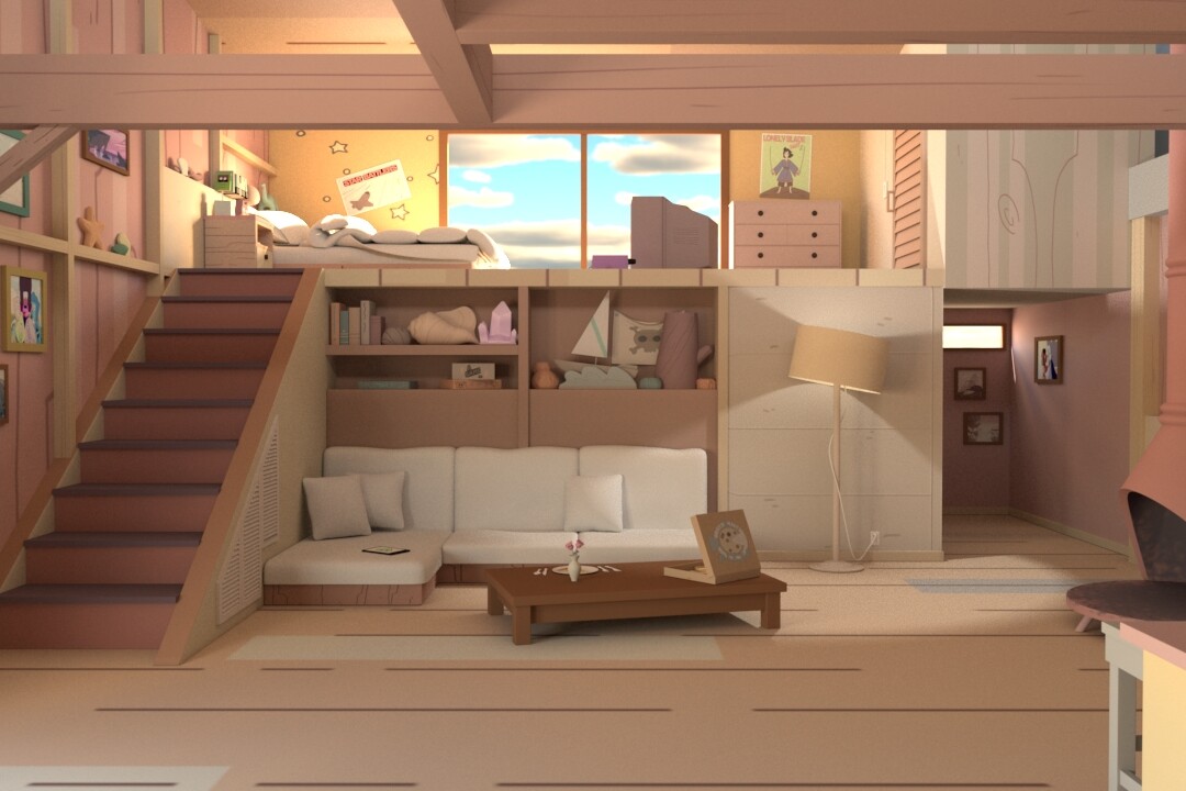 Artstation Steven Universe House Allie Phillips