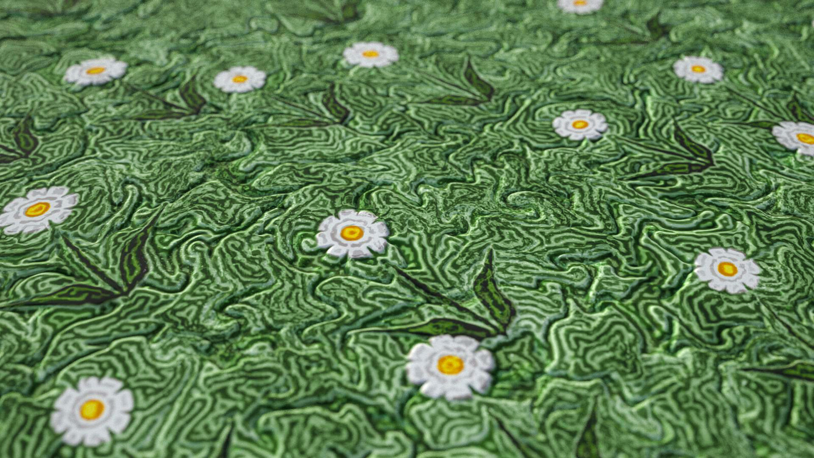 procedurally generated traditional marbling figures ( heart, tiger's eye, devil's eye, tulip, poppy, daisy, flowers 4-8 pedals, bird, oratots, butterflies ) 