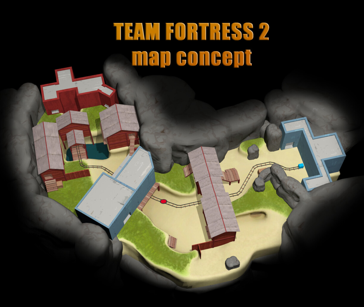 ArtStation Team Fortress 2 map concept