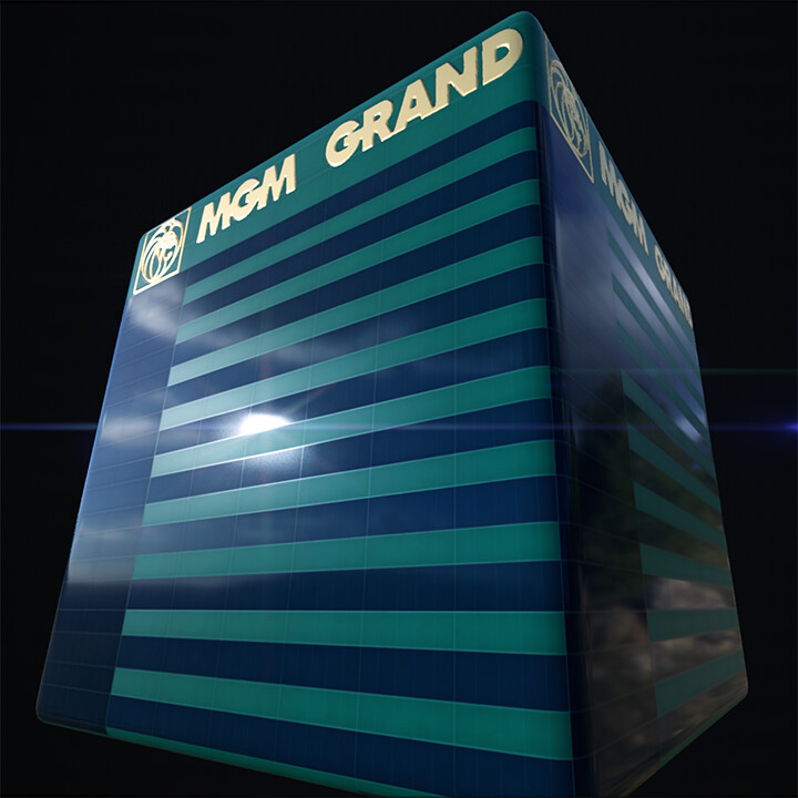 MGM Grand materials blended together using a color map