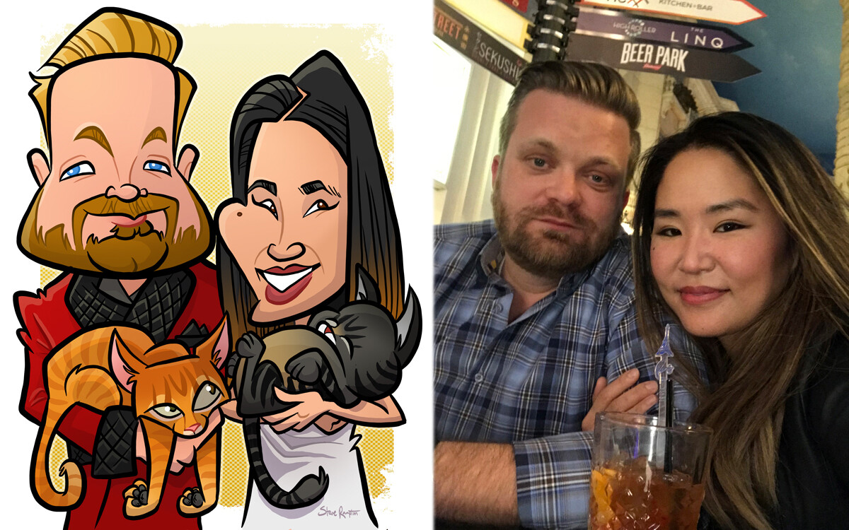 Engagement caricature - 2018