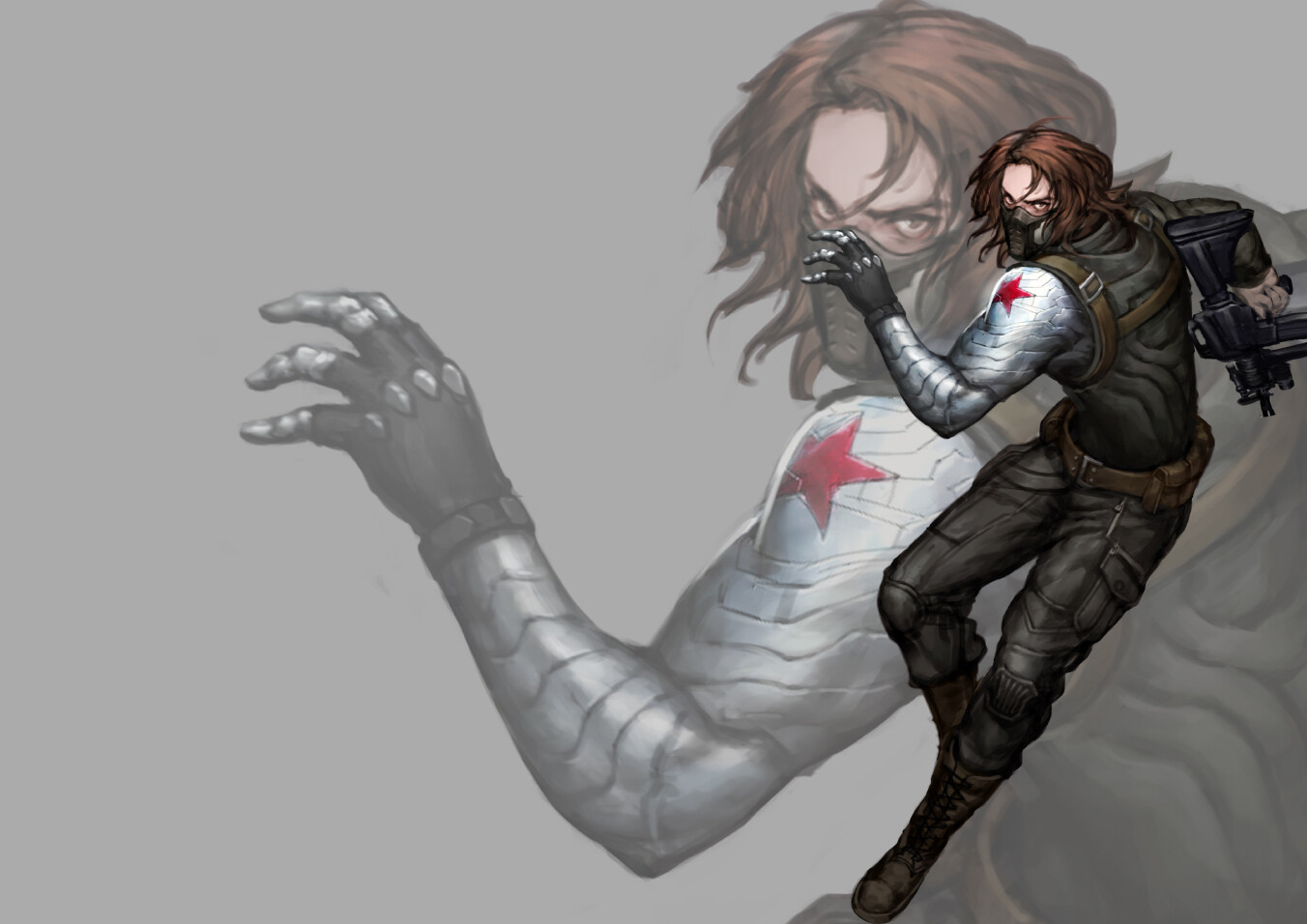 Artstation Winter Soldier Fan Art Eq Young Joon Cho