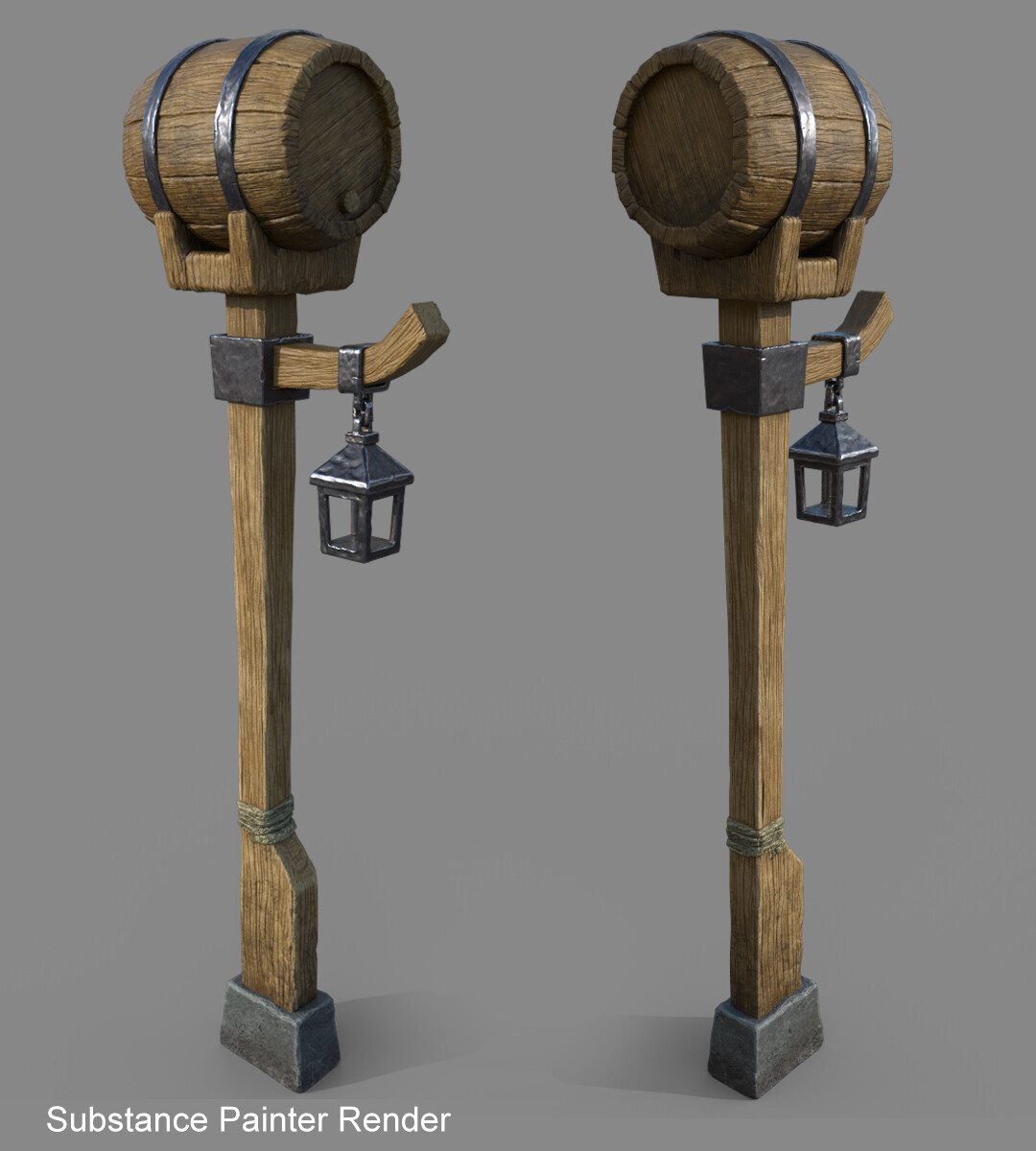 Medieval lamp post sale