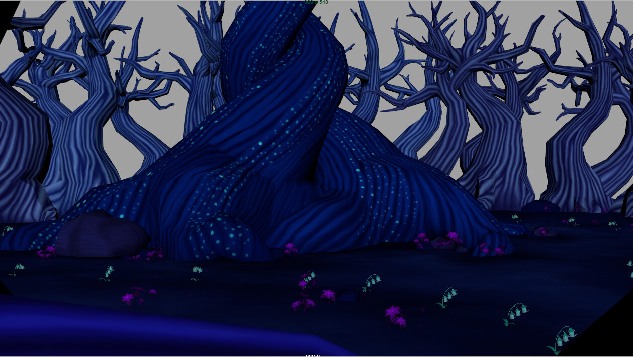 We wanted a very relaxed/homey feel to the clearing like it was a safe place.