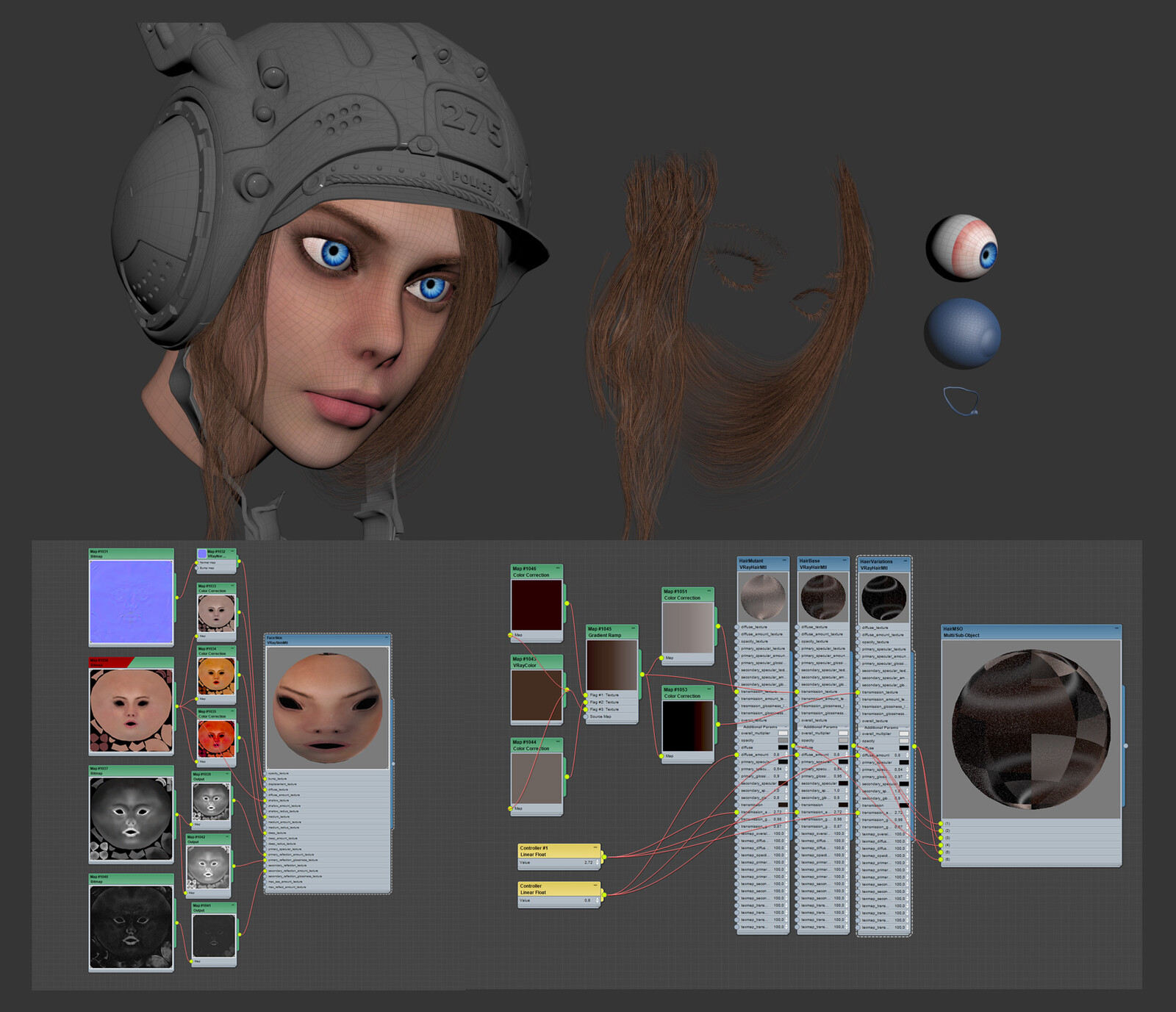 Face material work