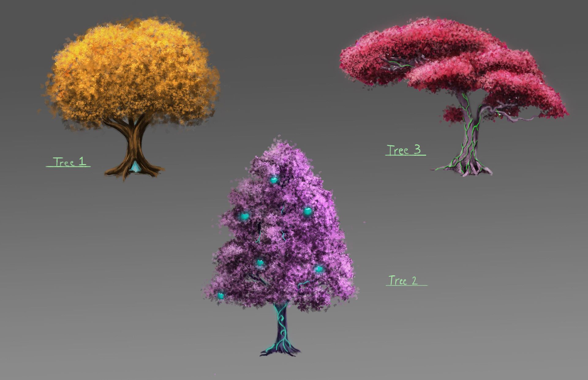 Austin Kwidzinski Fantasy Trees