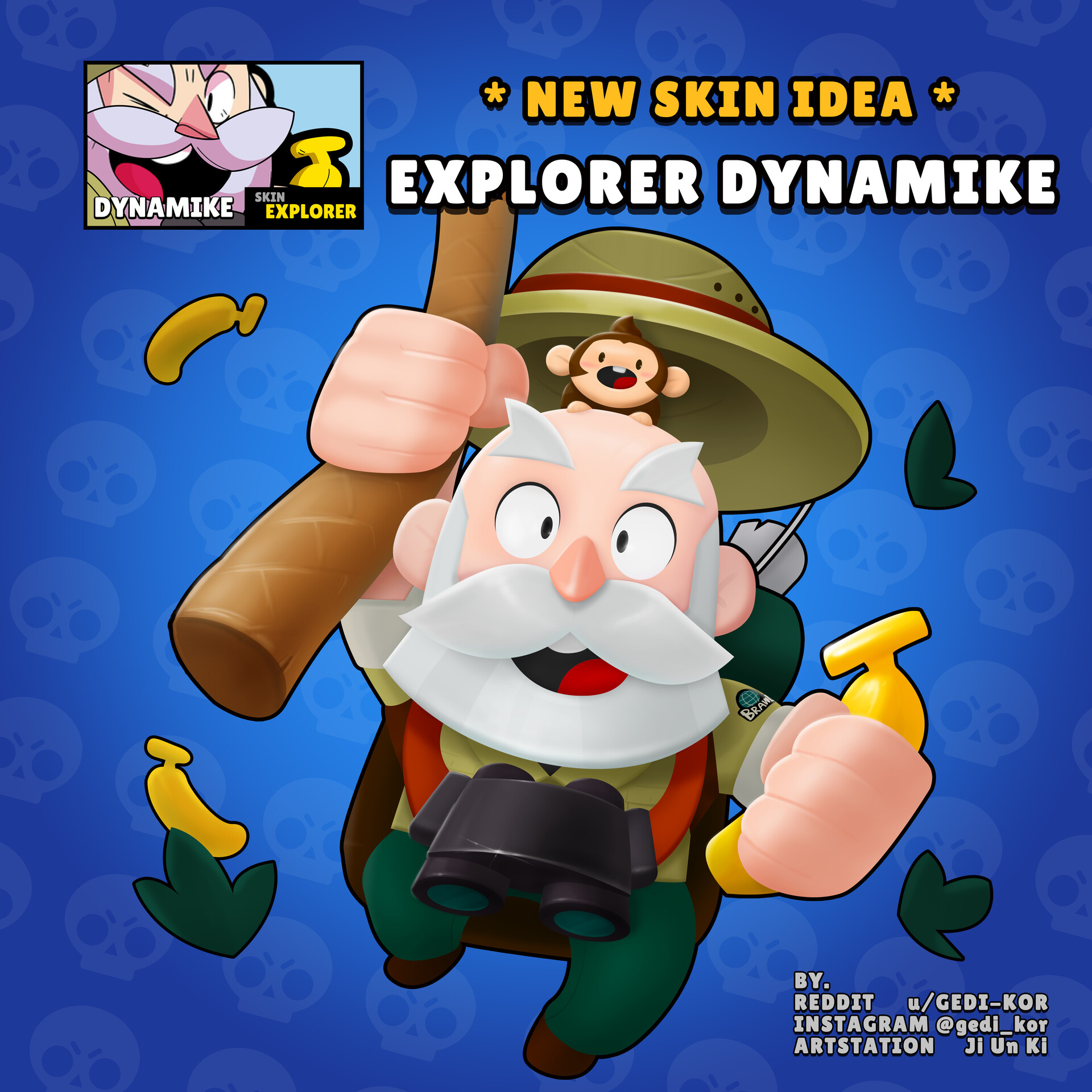 Ji Un Ki Brawl Stars Fanart Skin Design