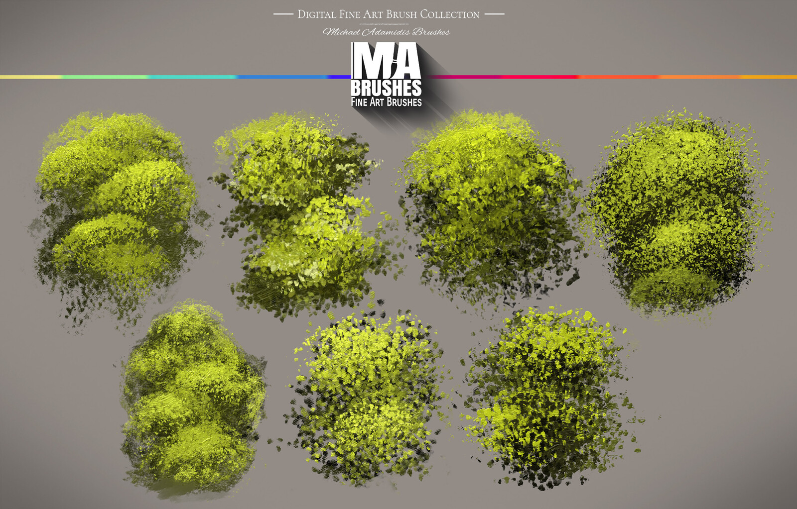 Amazing Photoshop Realistic Foliage/Grass Brushes! - JUST A GLIMPSE OF THE MA-BRUSHES!