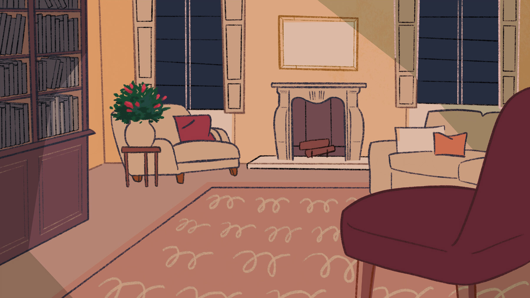 Artstation Night And Day Sitting Room Samia Ahmed