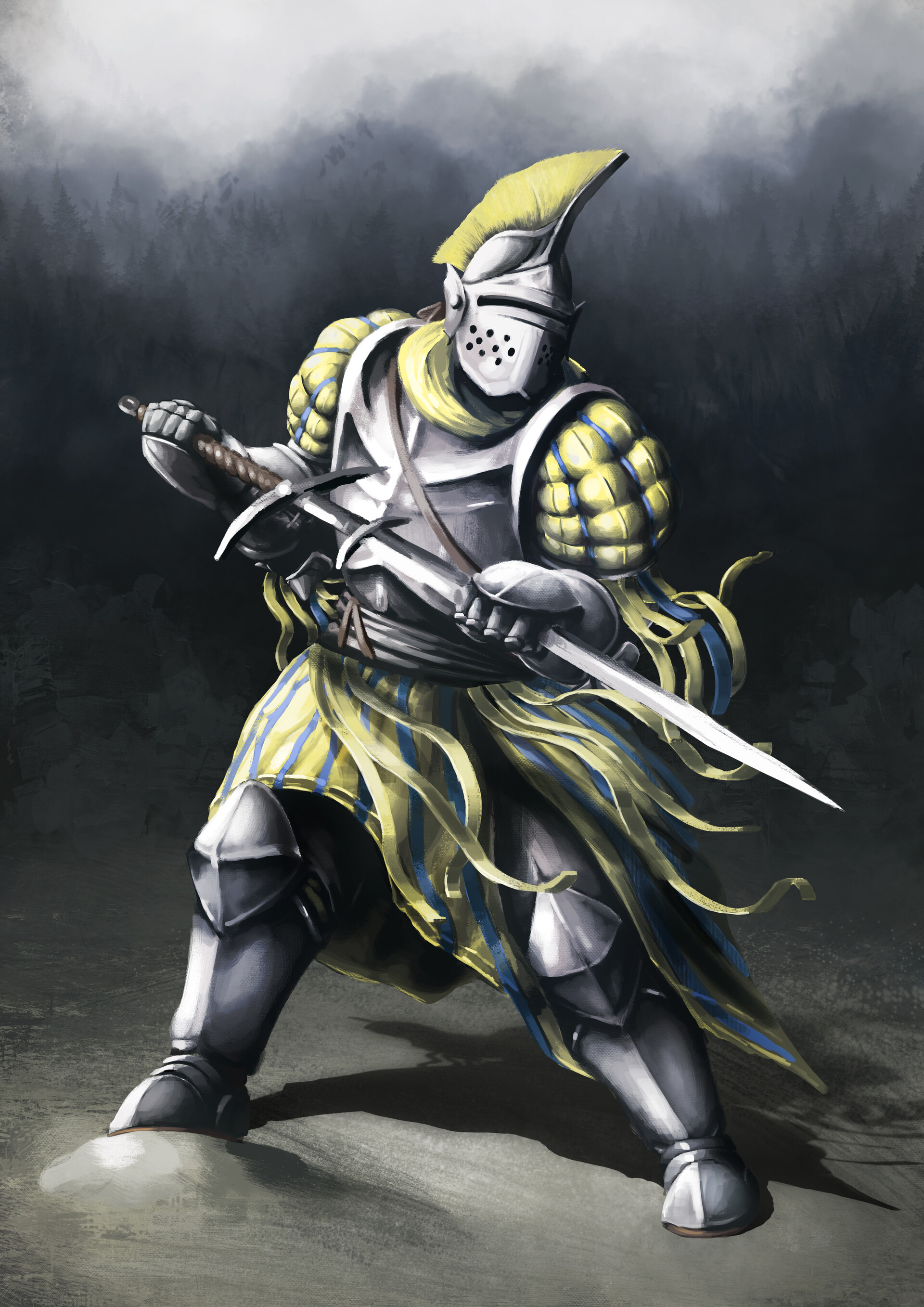 ArtStation Yellow Paladin Armor
