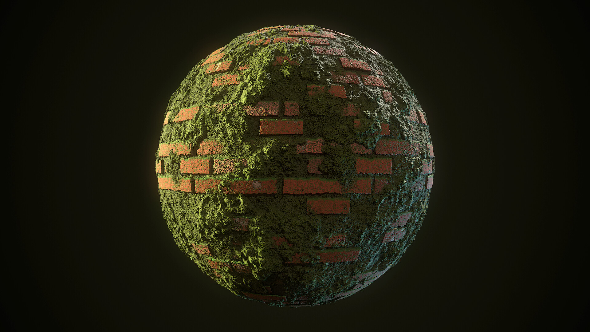 Artstation Bricks Moss Multi Material Nacho Ferrando