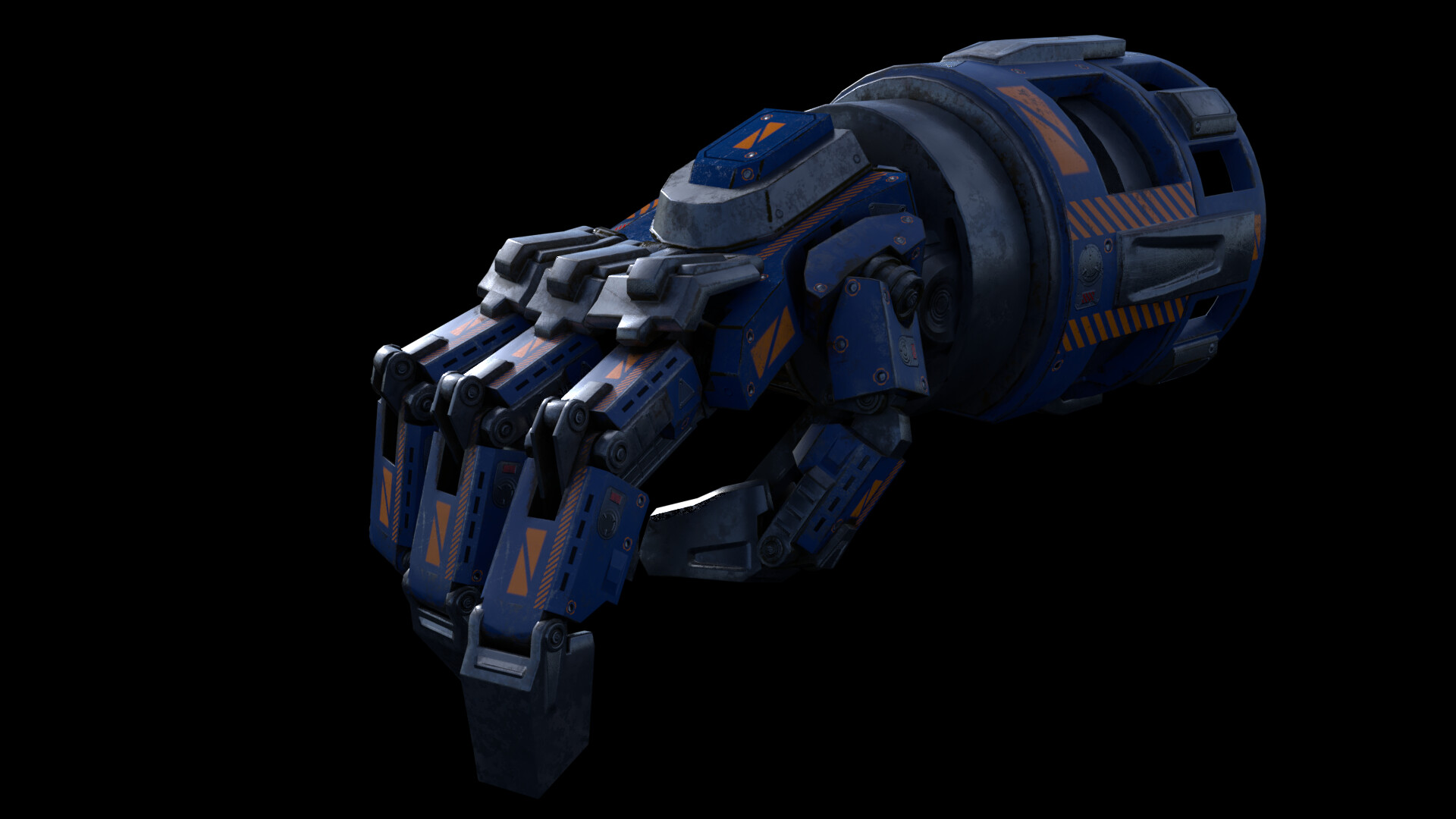 Artstation Mechanical Hand With Rig Justin Dolan