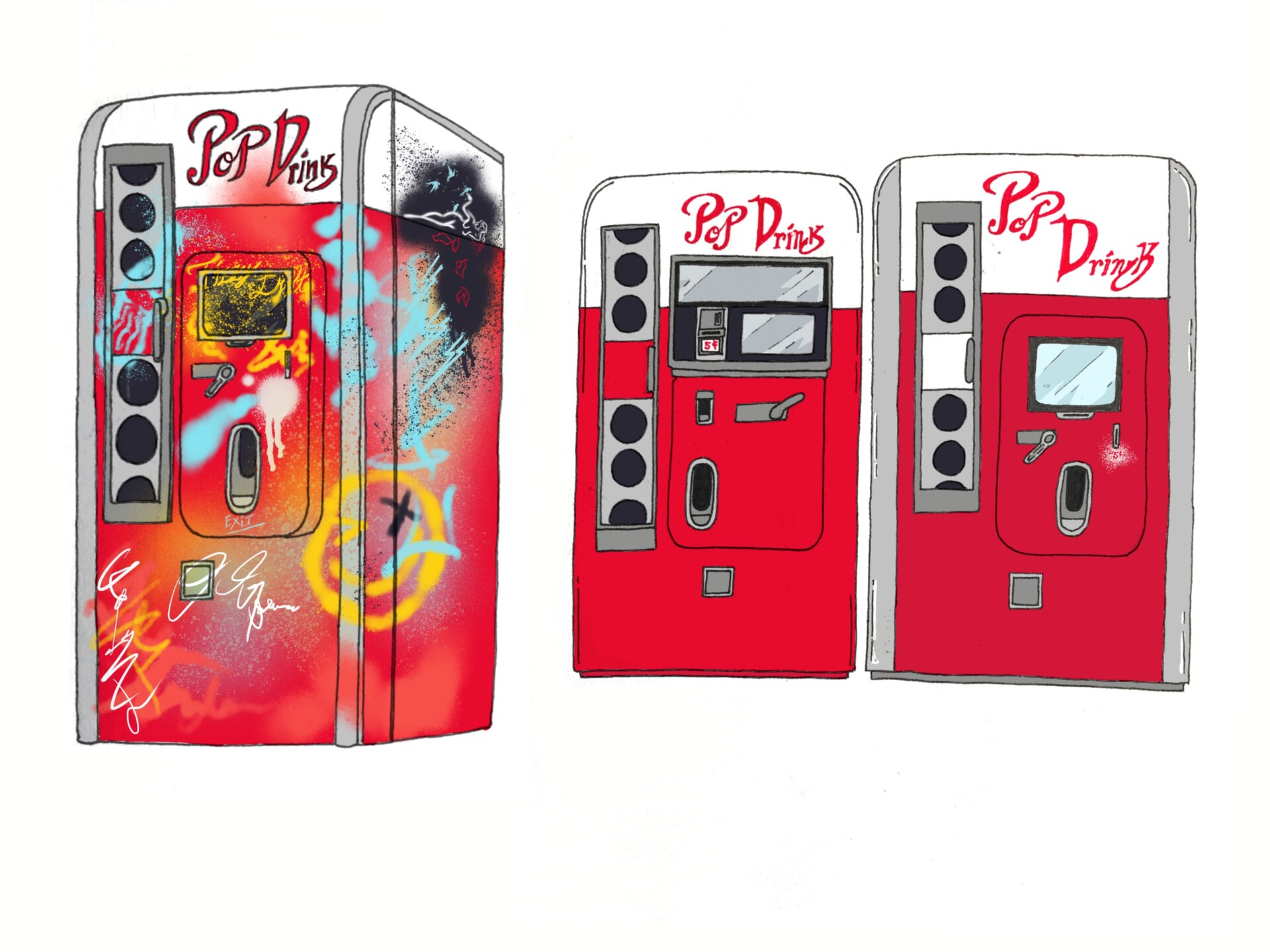 ArtStation - Pop Drink Soda Machines