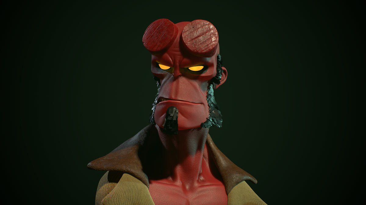 Hellboy fanart simple