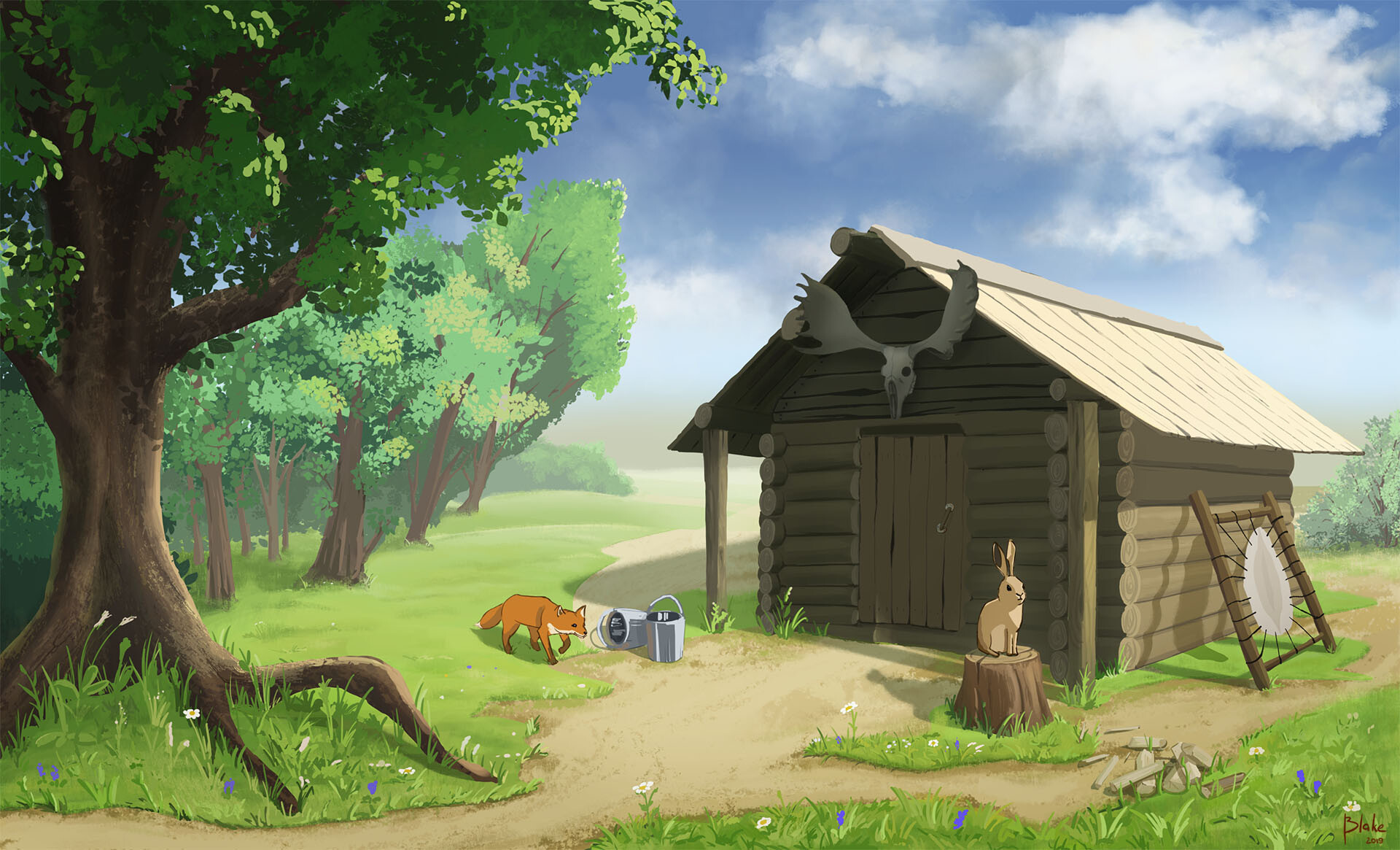 ArtStation Hunters hut