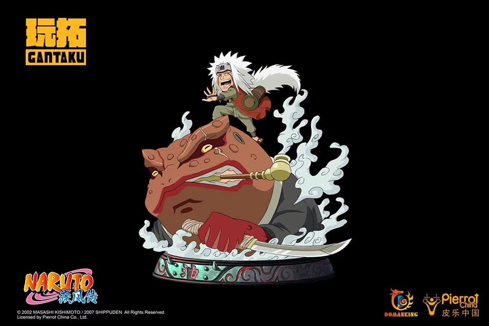Artstation Gantaku Naruto Chibi Version Jiraiya Diorama Statue Nick Chang