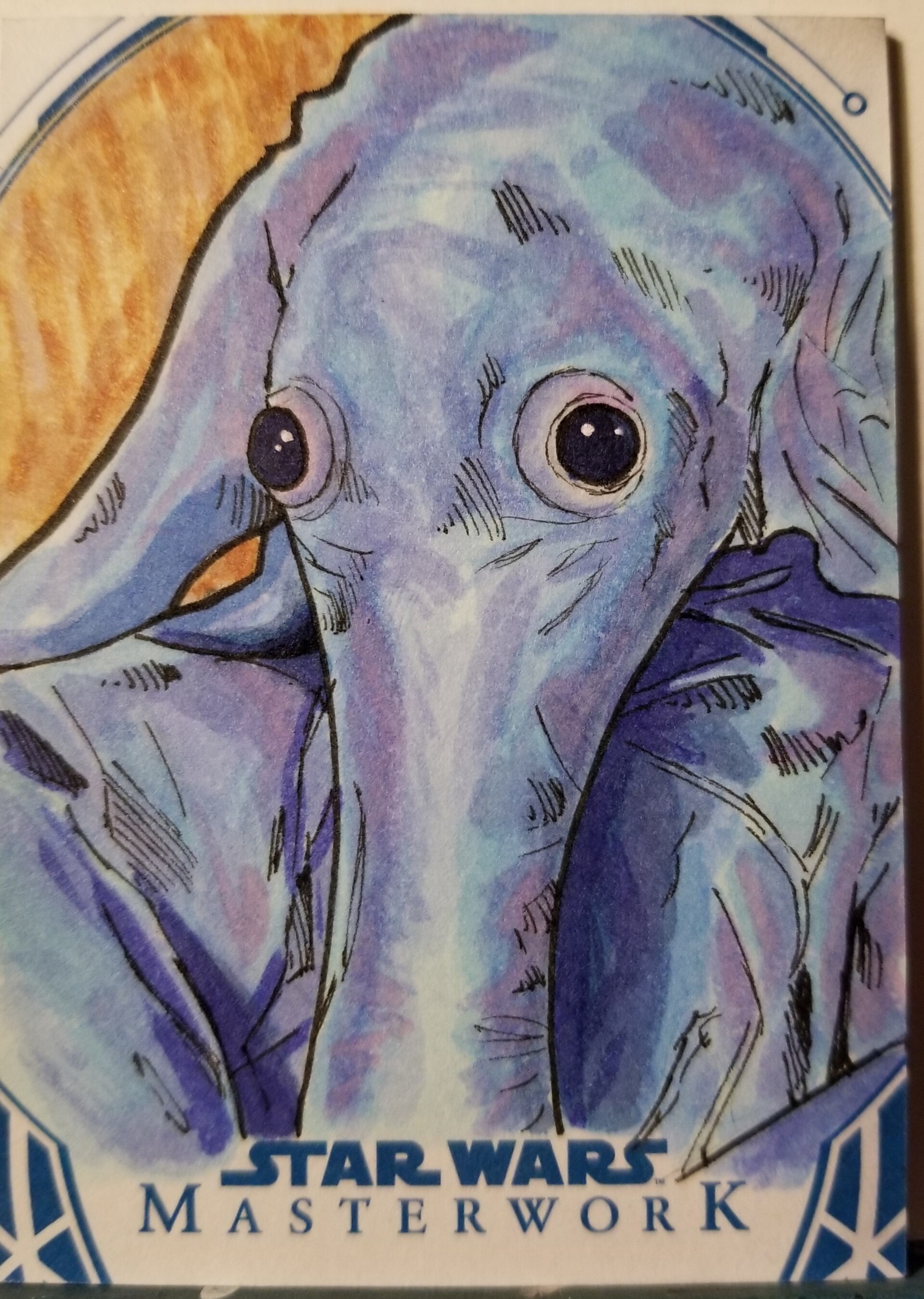 Artstation Topps Star Wars Masterworks 2018 Max Rebo Sketch Card