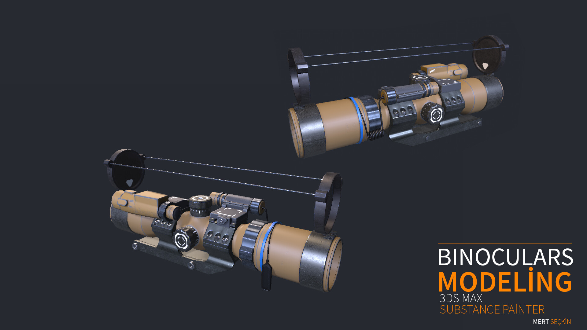 ArtStation GUN BINOCULARS MODELİNG