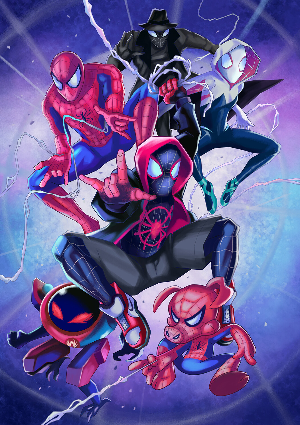 My fan art done last year during the release of "Spider-Man: Into the...