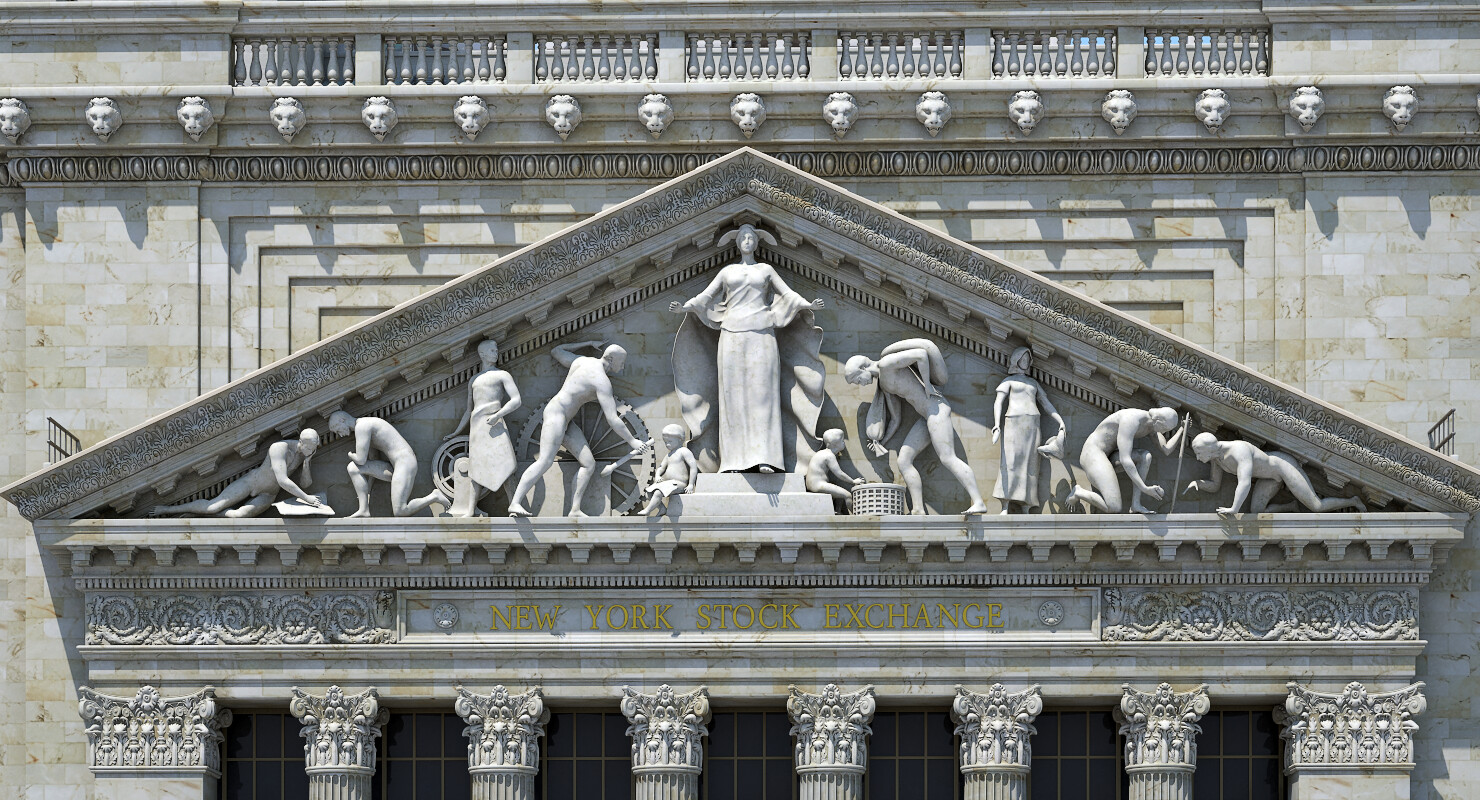 Artstation New York Stock Exchange Building 3d Model Tim Shaw S