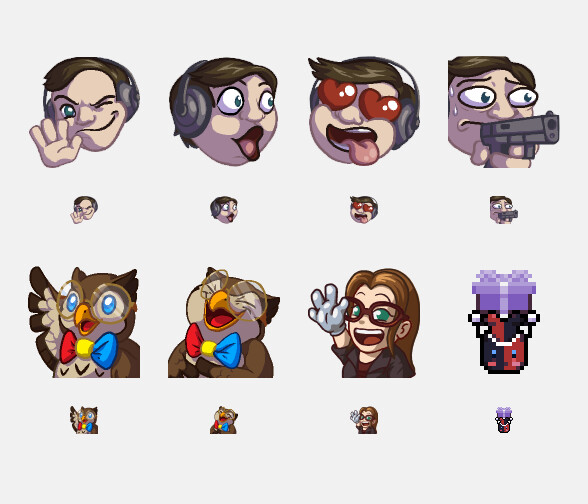 ArtStation - Twitch Emote Samples 2019