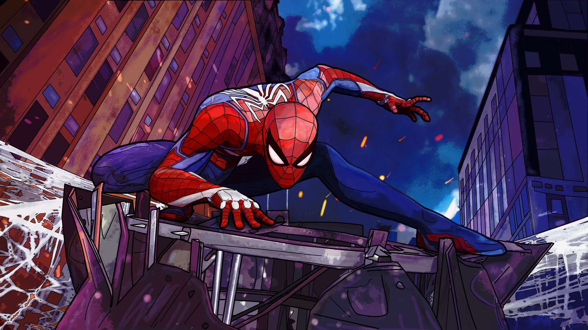 Artstation Spider Man Vector Art Naman Sharma