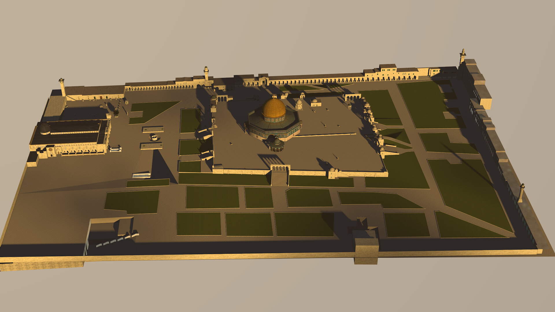 Artstation Al Aqsa Mosque Full 3d Model Picsell Global