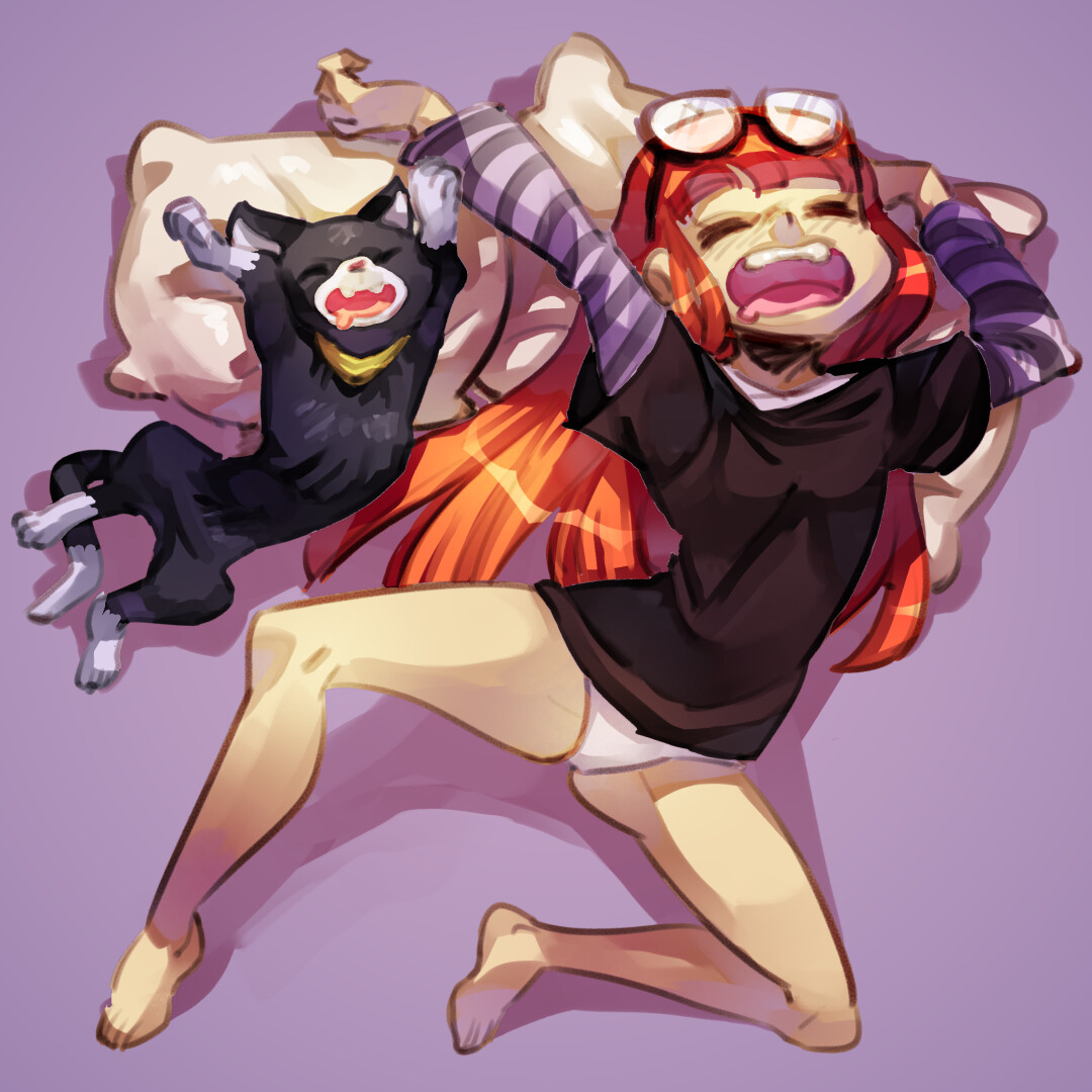 Morgana &amp; Futaba Sakura from Persona 5.