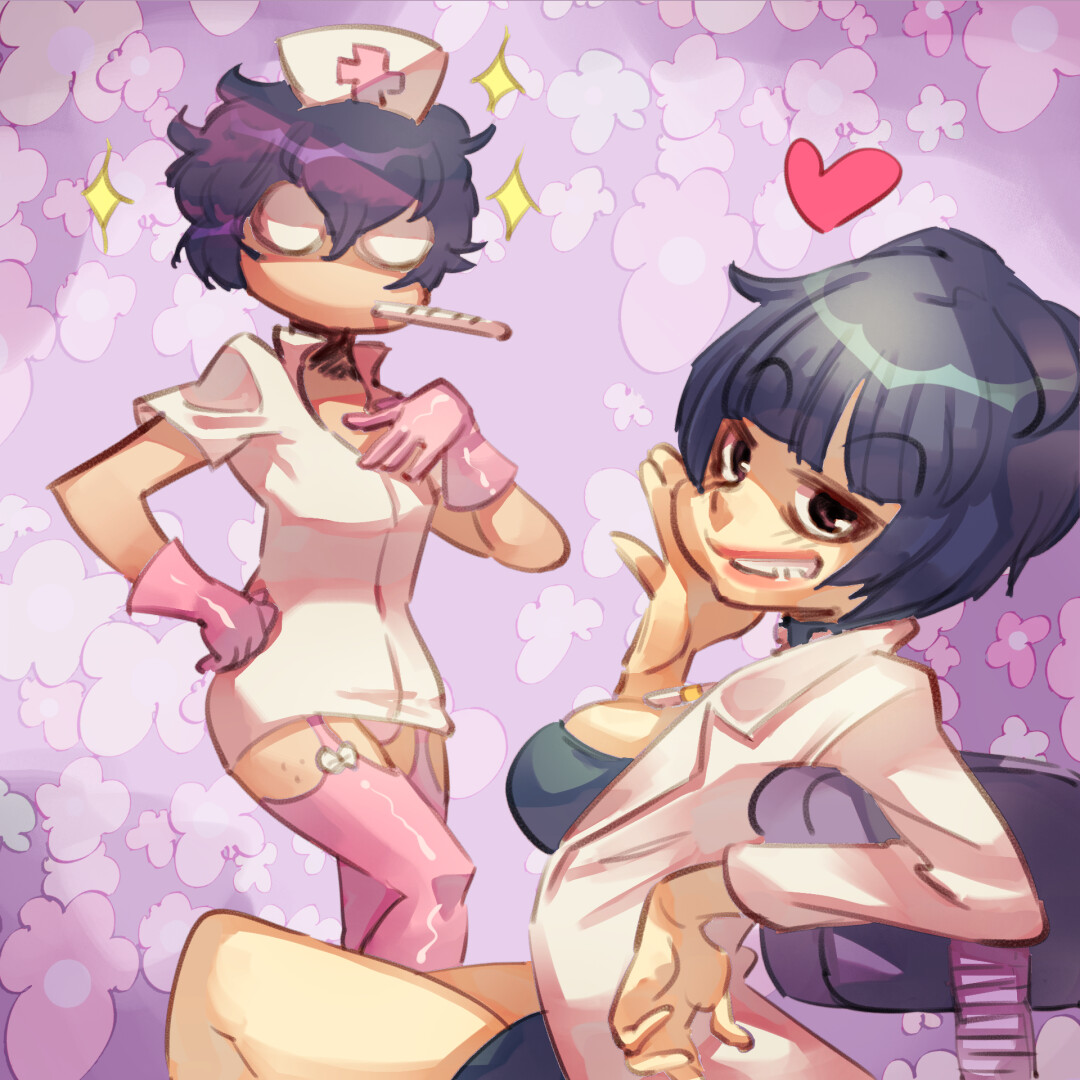 Joker &amp; Tae Takemi from Persona 5.