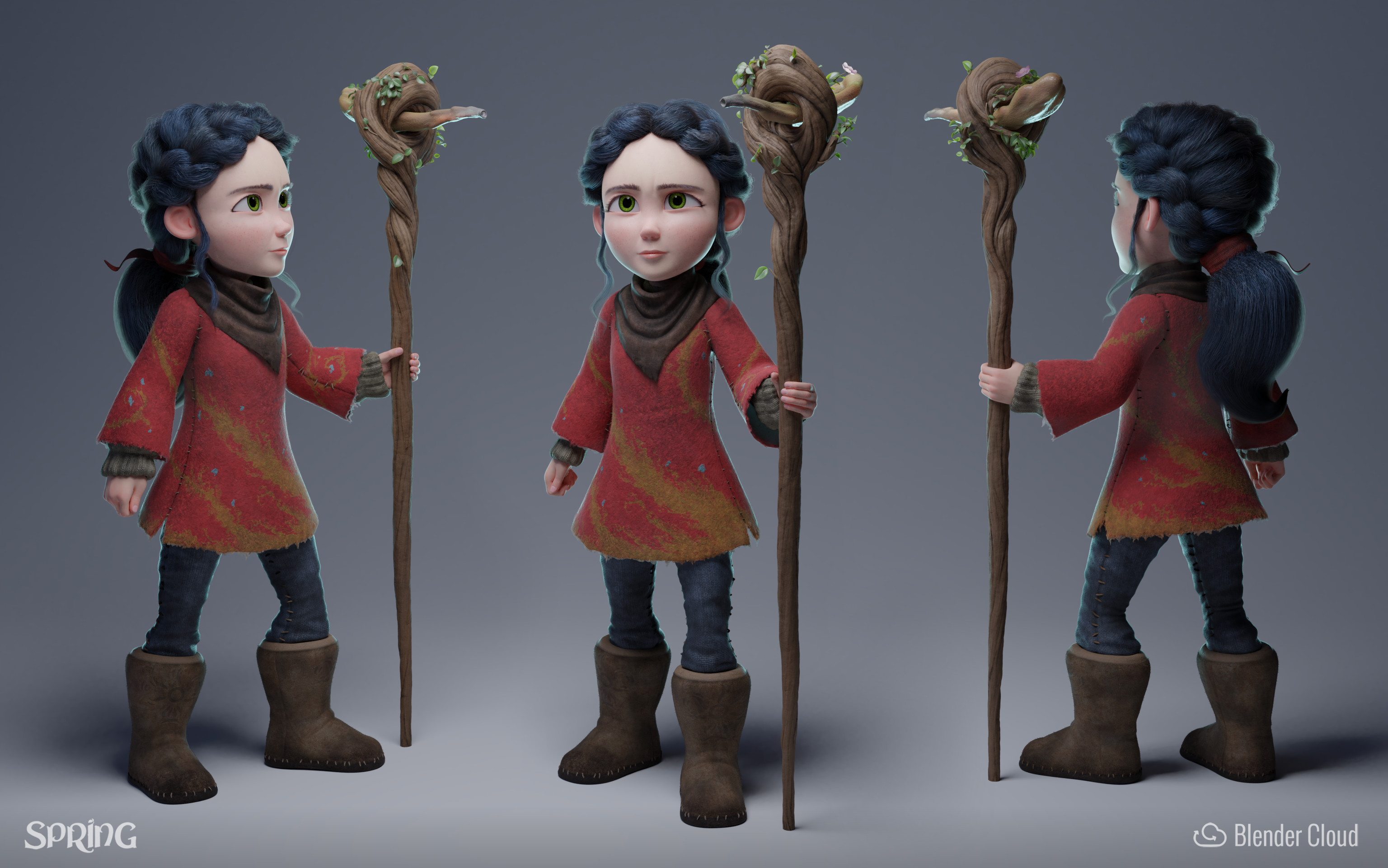 Artstation Spring The Girl Julien Kaspar