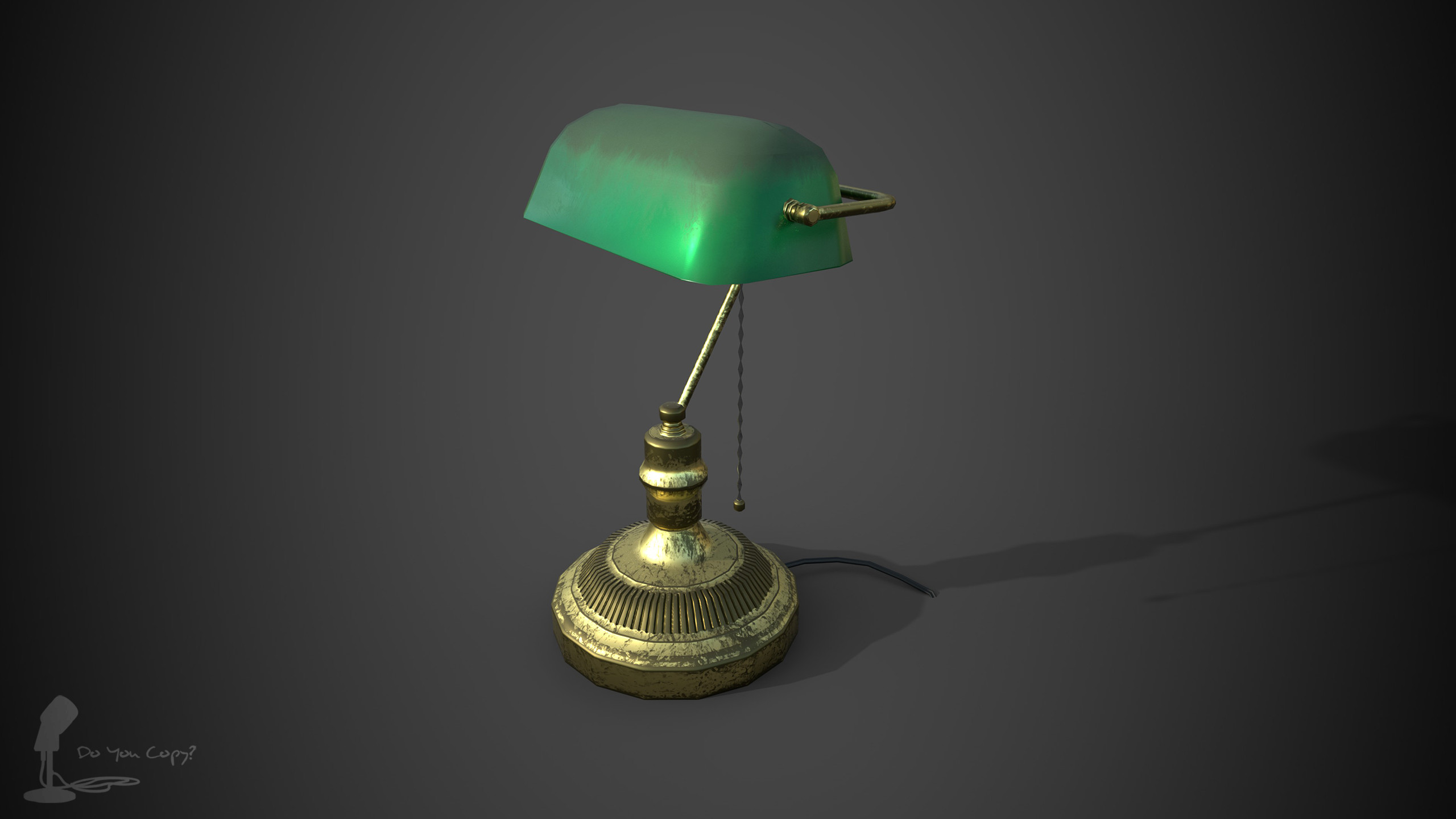 Desk Lamp - Rendered in Iray