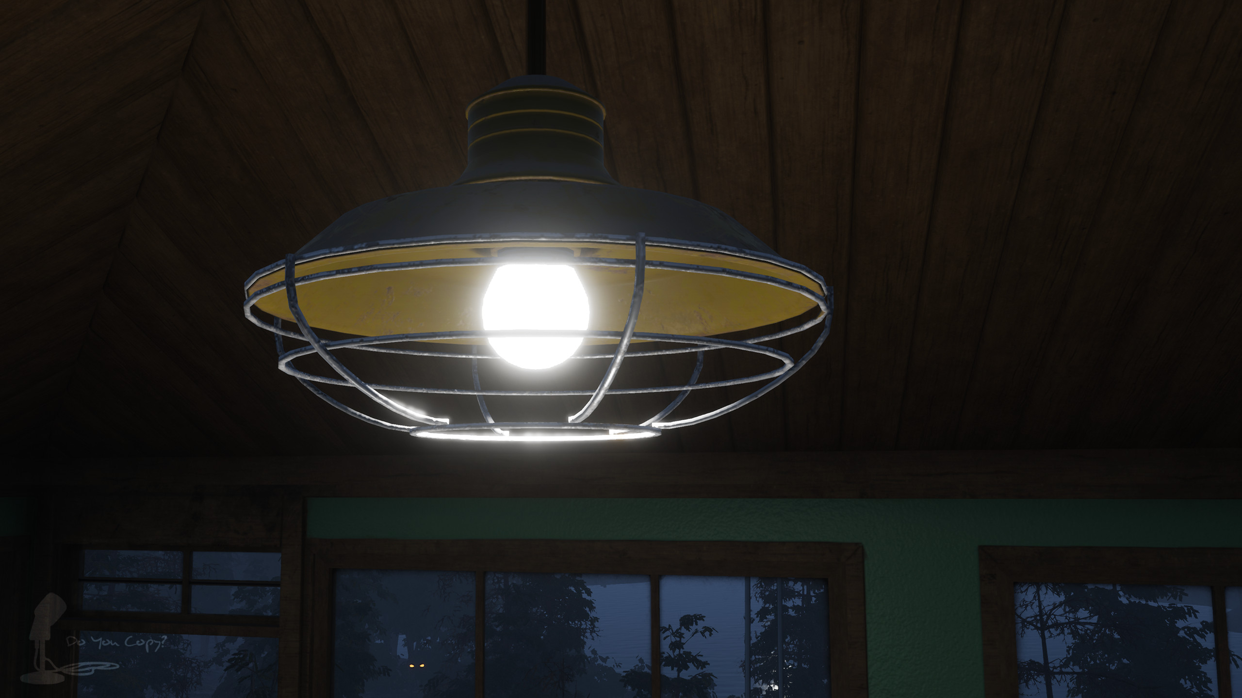 Hanging lamp - Rendered In Engine