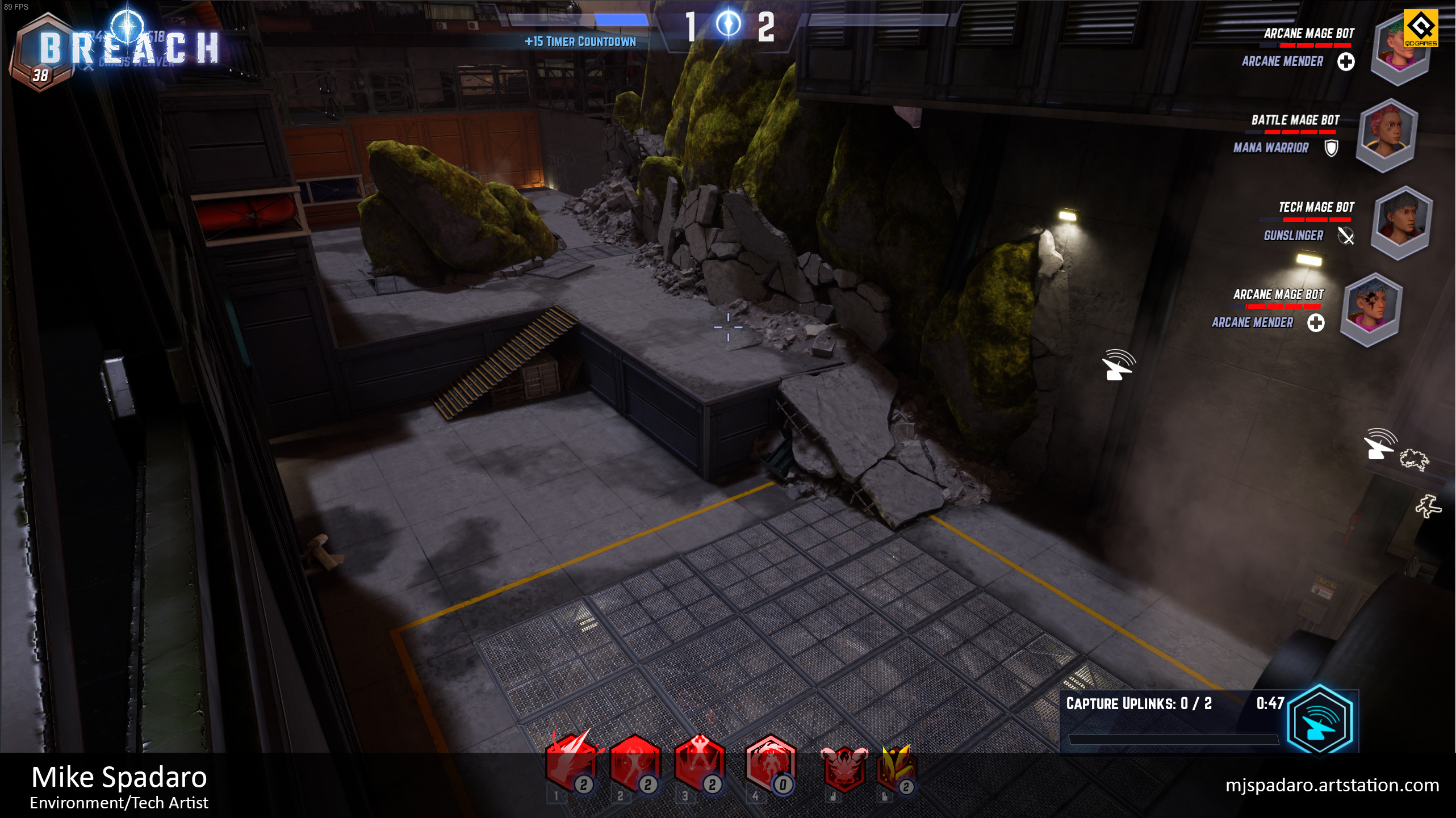I was responsible for some of the propping and layout in this room, as well as the collision an optimization.
