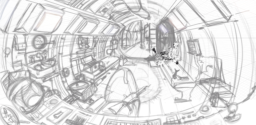 ArtStation - Inside space ship