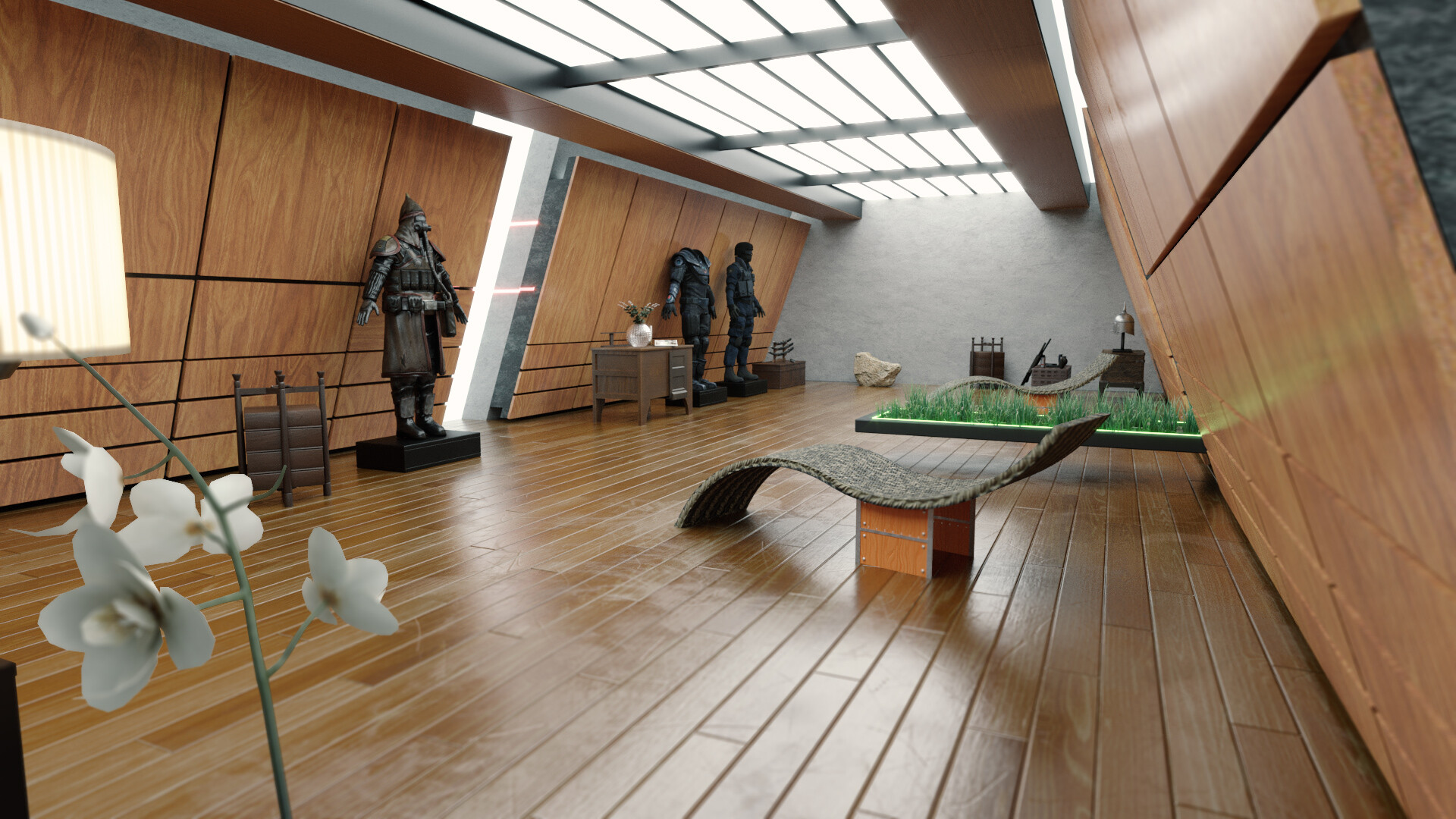 Abderazak Achtioui Warrior Room Interior
