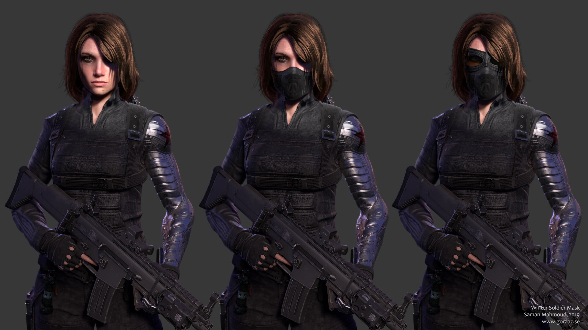 Artstation The Winter Soldier Saman Mahmoudi
