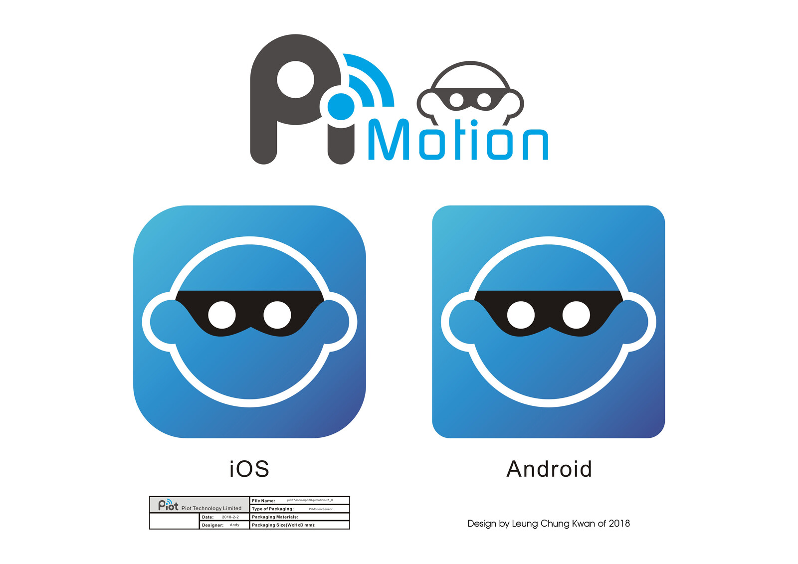 💎 App Icon | Design by Leung Chung Kwan on 2018 💎
App Name︰Pimotion | Client︰Piot Technology Limited